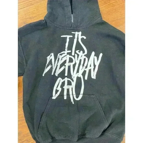 Jake Paul Youth Black "Its Everyday Bro" Merch Hoodie, Youth Medium - Picture 2 of 4